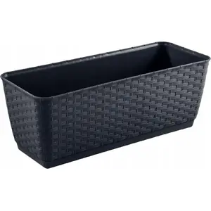Flower balcony box planter Prosperplast RATOLLA DRL500P, anthracite