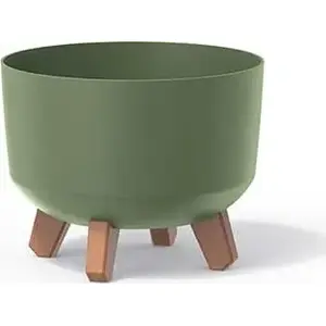 Flower pot Prosperplast Gracia Standard, diameter 24 cm, earthy green