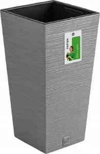 Flower pot Prosperplast Donica Furu DFSH265 gray, concrete-look, model DFSH265-422U