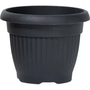 Flower pot Prosperplast TERRA DCE35 – model DCE35, anthracite plastic outdoor/indoor planter