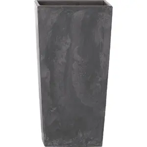 Flower pot Prosperplast Urbi Square Effect DURS225E - anthracite, square planter with insert
