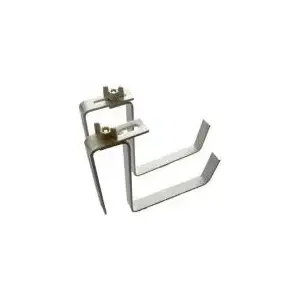 Flower box brackets Greenmill GR5070B white, set of 2 — balcony railing holders
