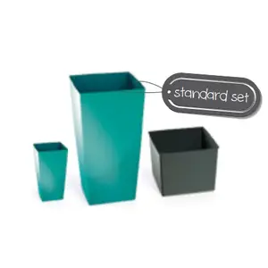 Flower pot Prosperplast URBI SQUARE 400 mm white (DURS400-S449)