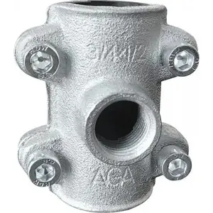 Repair clamp UN OBD 6/4×1' with side outlet — plumbing coupling (1 pc)