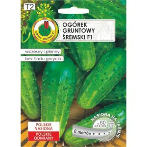Cucumber Apte ŚREMSKI F1 on Tape 60 seeds, 6 m strip — early pickling variety