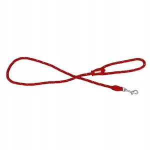 Leash for dog Barry King Rope 120 cm × 6 mm red reflective cord