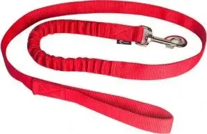 Leash Chaba Smycz Amortyzator red 122 cm — Chaba elastic shock-absorbing dog leash 122cm