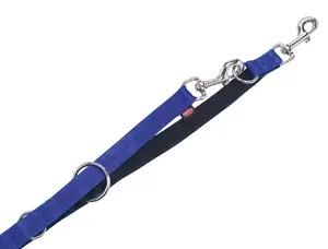 Dog collar Nobby Soft Grip M-L, blue nylon, strap width 2 cm