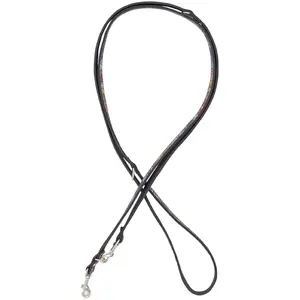 Leather Adjustable Dog Leash Barry King BK-17908, Floral, XS-S, 12 mm × 200 cm