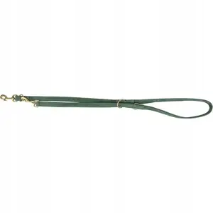 Leather adjustable dog leash Trixie Pure S–M 2 m x 15 mm, sage