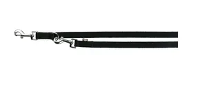 Leash Trixie TRIXIE 20081 2 m black nylon, 2 cm strap width, for dogs and cats