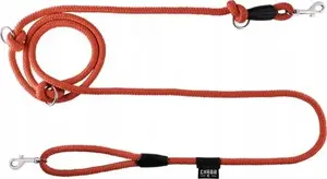 Leash Chaba model L, adjustable cord leash 14 mm × 2.6 m, red