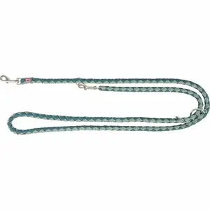 Standard dog and cat lead Trixie 143532 — 2 m length, 1.2 cm strap, blue/green