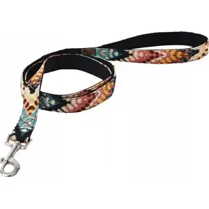 Leash barry king BK-17207 — durable fabric dog leash 1.9×120 cm, boho pattern