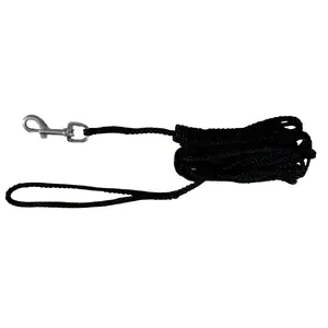 Trixie training lead 5 m Black Nylon for dogs and cats, 5 mm strap