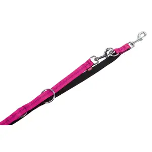 Dog Leash Nobby Soft Grip XS — Nylon, 1 cm Width, Black/Purple