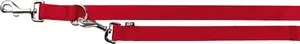 Adjustable Trixie Premium Dog Leash 2 cm width, Size M-L, Red