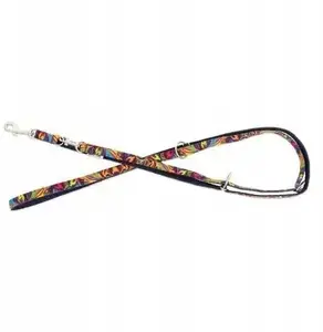 Leash barry king adjustable dog leash, navy Picasso pattern, polypropylene tape 10mm × 220cm