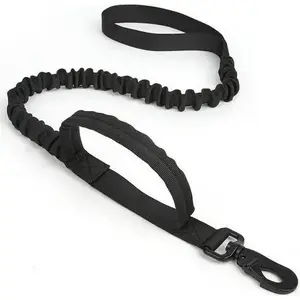 Leash with Handle Pet Nova Tactic — Pet Nova LE-TACTIC-BLACK, black walking leash