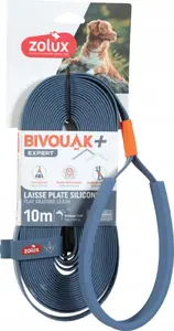 Leash ZOLUX ZOLUX flat silicone dog leash BIVOUAK blue 10 m