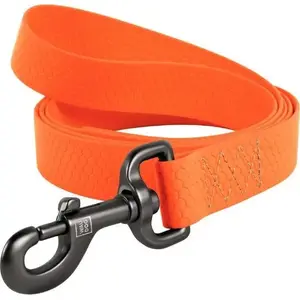 Leash Waudog 3.05 m orange — Waudog model 27364, reflective stitching