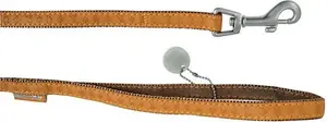 Collar ZOLUX Mac Leather 15 mm width, 1.2 m length, yellow