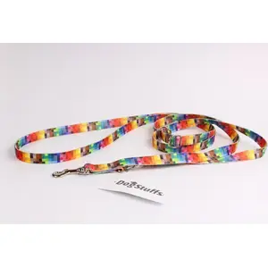 Pavada DogStuffs Smycz Regulowana Piksele 15 mm × 220 cm — regulējama suņu pavada, 15 mm plats, 220 cm gara