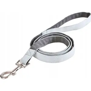 Leash barry king BK-15722 for dog, 1.5 cm x 120 cm, gray/blue