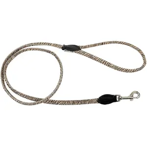 Leash for dogs Barry King TIGER pattern, round 6 mm diameter, 120 cm length