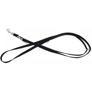 Leash Barry King Classic adjustable for dog, black, size L-XL, 25 mm × 2 m