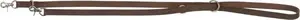 Adjustable Leather Dog Leash Trixie Rustic M–L 2.00 m × 20 mm, dark brown