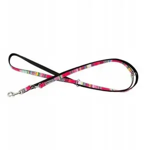 Dog leash Pets Collection BK-18607, adjustable, mosaic pattern, 16 mm x 220 cm, pink