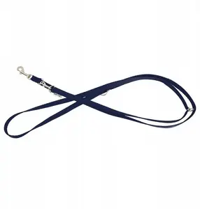Adjustable dog leash Barry King BK-17940, navy, size XS-S, 16 mm width, 2 m length
