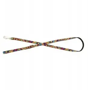 Leash barry king BK-18823 black with Picasso pattern, polypropylene tape 16 mm × 120 cm