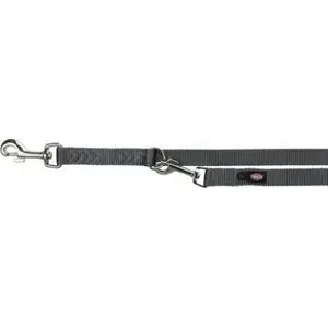 Leash Trixie adjustable dog leash Premium graphite size XS–S 2.00 m × 15 mm