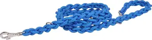 Adjustable Dog Leash DINO model 1300317 — 240 cm length, square handle, blue