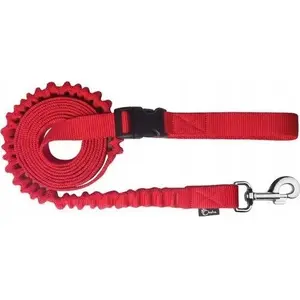 Leash with Shock Absorber Chaba model 4807 — running leash, size 16, red