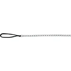 Leash Trixie chain with nylon loop - Black 4 mm