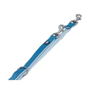 Double Dog Lead Nobby 80528-32 — 2 m length, 2 cm nylon straps, blue