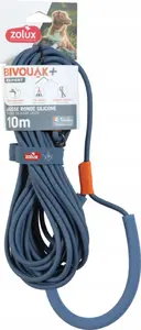 Leash ZOLUX BIVOUAK round silicone dog leash 10 m blue