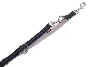 Поводок для собак Nobby Soft Grip M-L черный нейлон — размер M-L, мягкая ручка