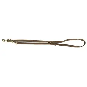 Leash Trixie Pure adjustable leather dog leash brown S–M 2 m × 15 mm