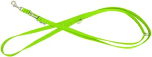 Adjustable dog leash Pets Collection Classic, lime, size XS-S, 16 mm width × 2 m length