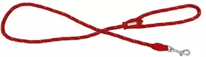 Dog leash Red Dingo Rope reflective cord 120 cm x 10 mm, red