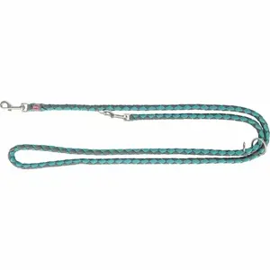 Trixie standard dog/cat lead 2 m length, 1.2 cm strap width, Blue/Graphite