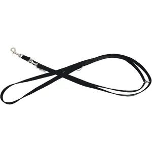 Adjustable dog leash Barry King Classic, black, XS, 10 mm x 2 m