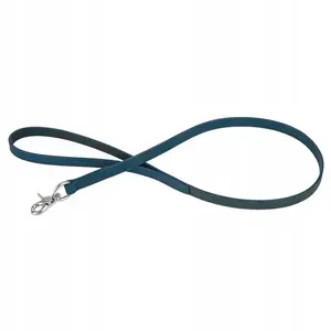 Leather Dog Leash barry king BK-17542 — 15 mm x 100 cm, blue