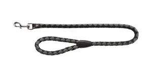 Trixie TRIXIE Cavo Leash standard dog lead, 1 m length, 1.8 cm width, graphite/black