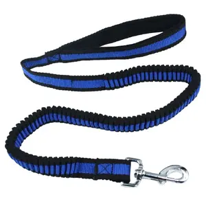 Leash Pet Nova Smycz L-bungee Blue, adjustable 120–180 cm, 2.5 cm width