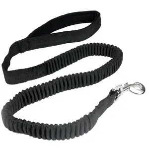 Leash Pet Nova Smycz L-bungee Black 2.5 cm width, adjustable 120–180 cm length